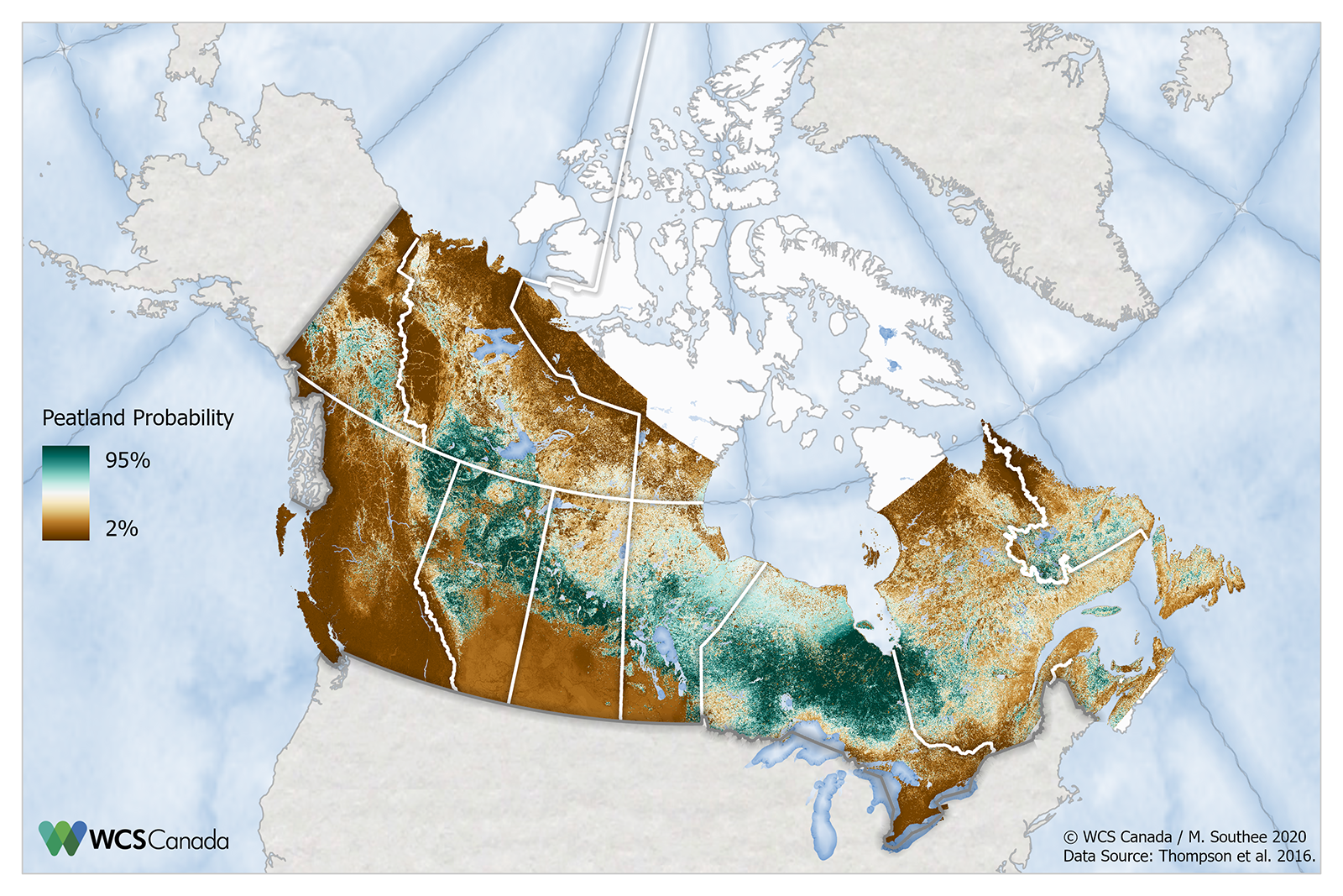 Canada peatlands map