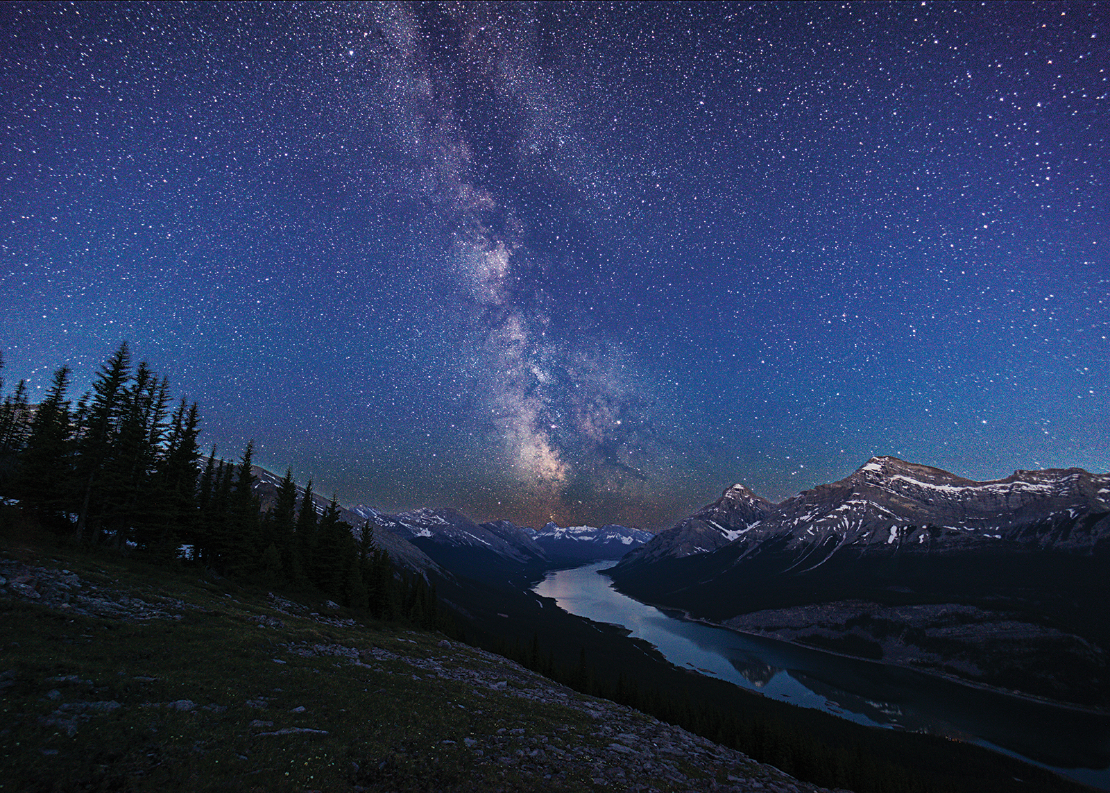 Milky Way rocky mountains