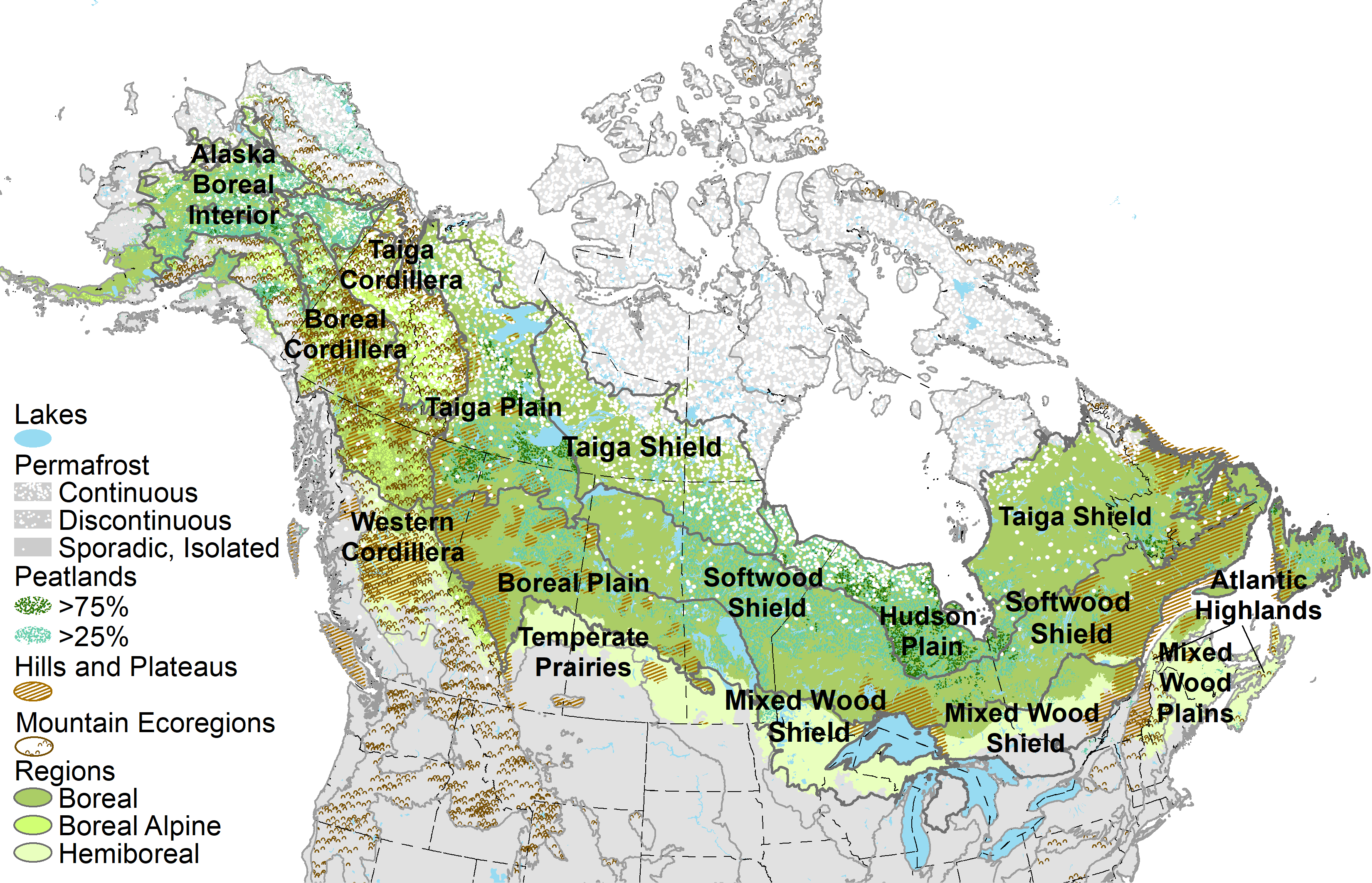 New Framework Identifies Climate Change Refugia In Boreal Forest   Refugia Fig1 