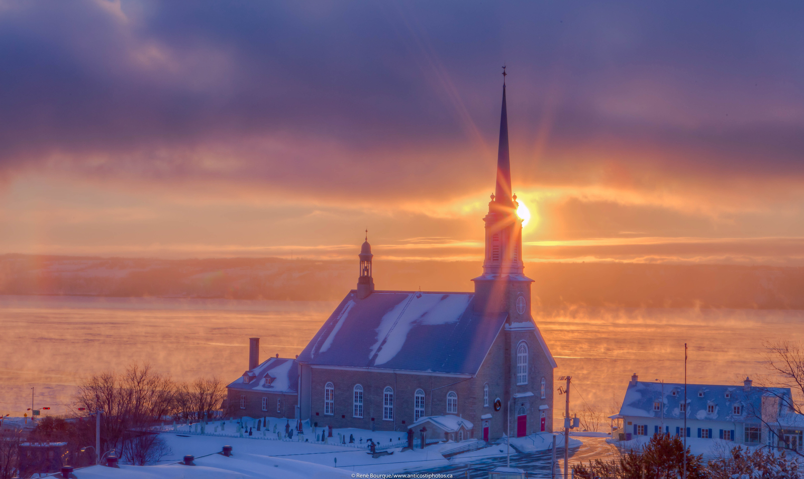 Sunrise church over St Lawrence