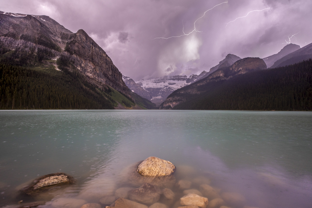 Stormy Lake Louise by Stanley Aryanto