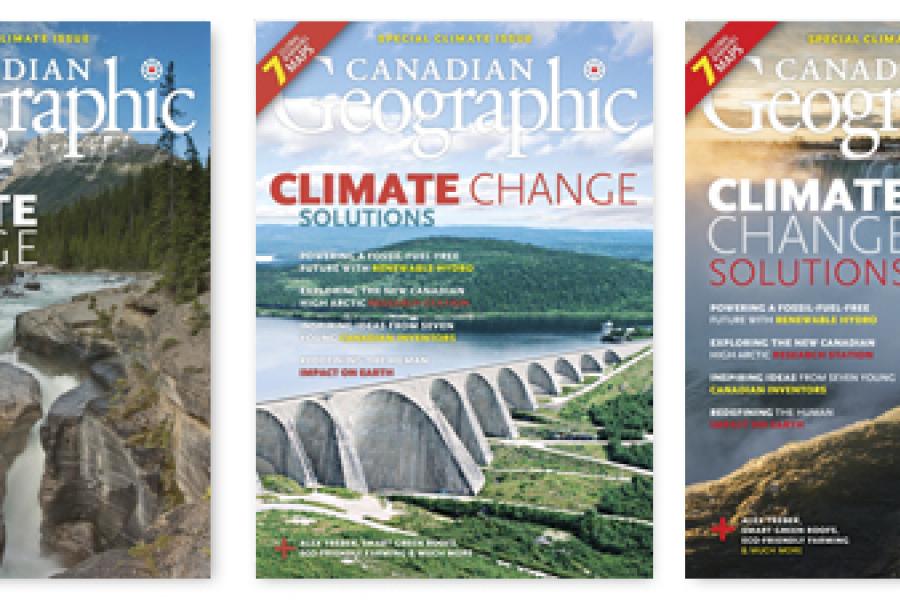 Photos, left to right: Anna Stevenson/Alamy; Hydro Québec; Darwin Wiggett/All Canada Photos Cover choices