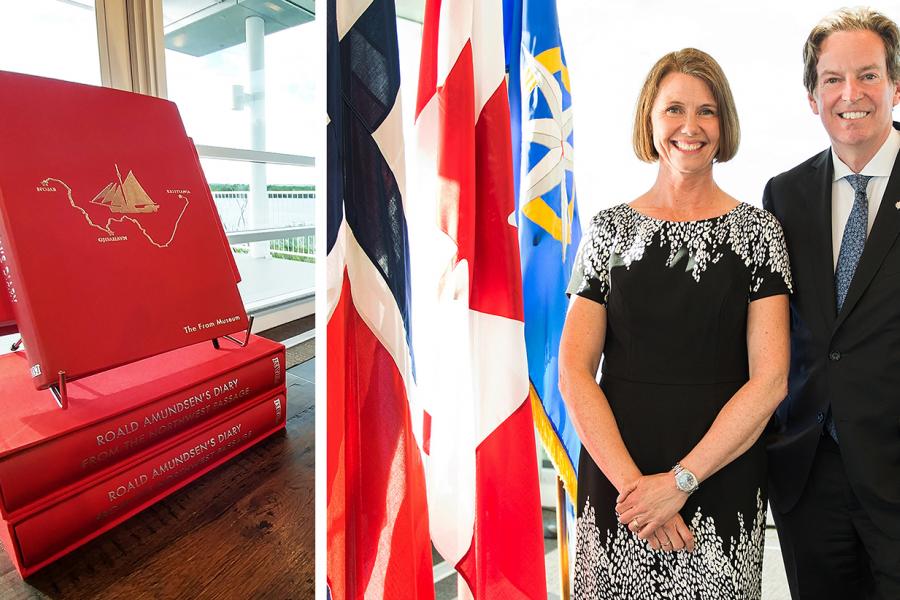 Photos: Nick Walker/Lindsay Ralph/Canadian Geographic Canada Embassy of Norway Royal Canadian Geographical Society Roald Amundsen