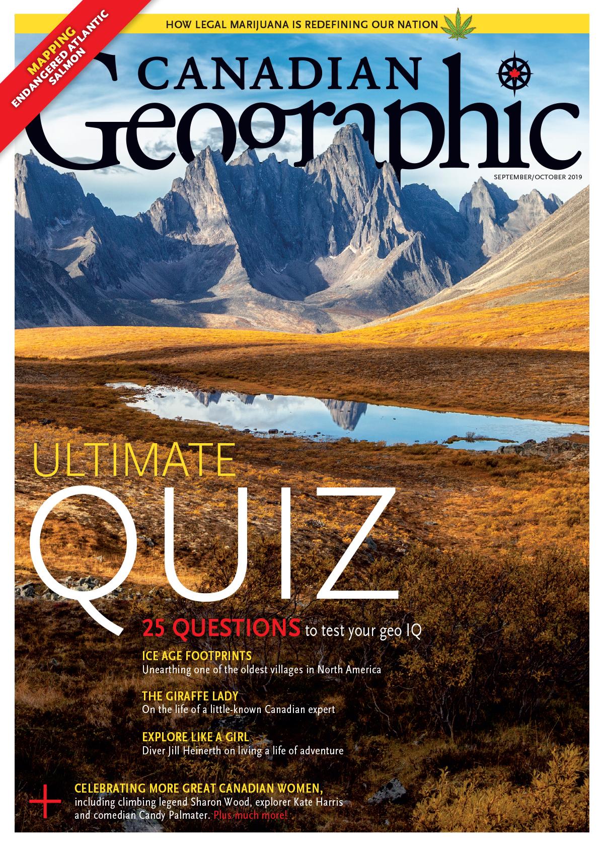 Ultimate Quiz Septemberoctober 2019 Canadian Geographic - 