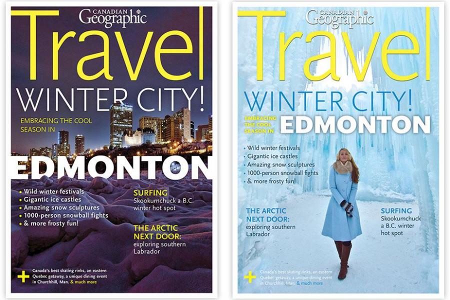 Edmonton Canadian Geographic cover vote