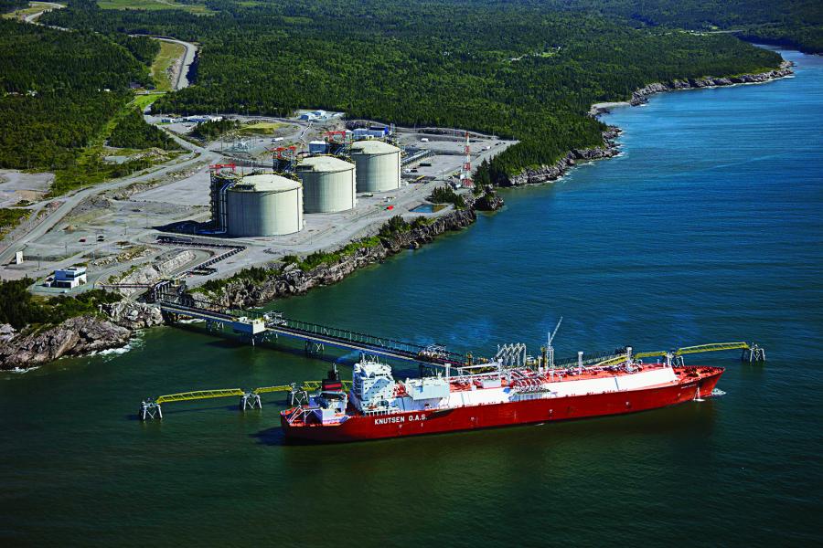 The Canaport liquefied natural gas terminal in Saint John, New Brunswick