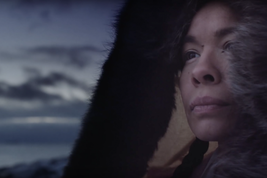 Still from the Kenojuak Ashevak Heritage Minute by Historica Canada