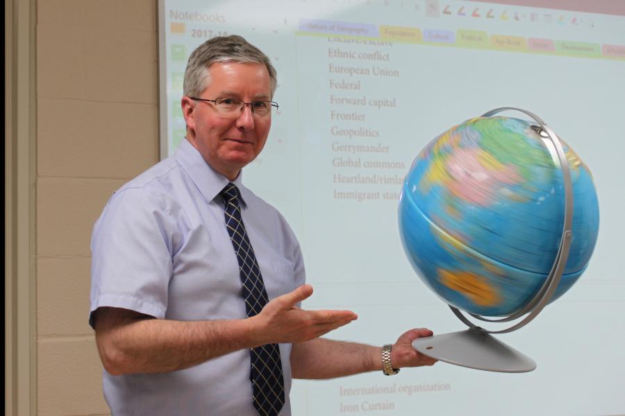 Ontario geography teacher in Aurora