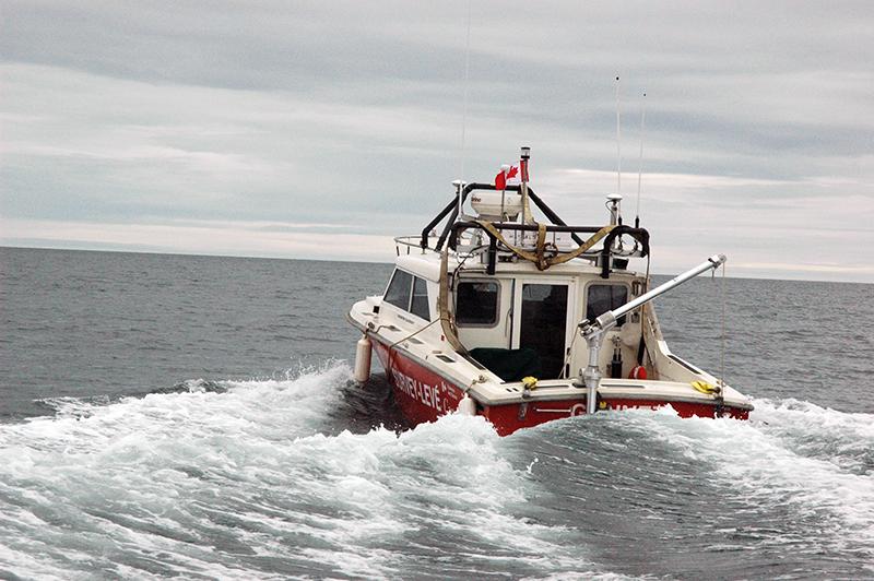 Canadian Hydrographic Survey launch, CSL Gannett