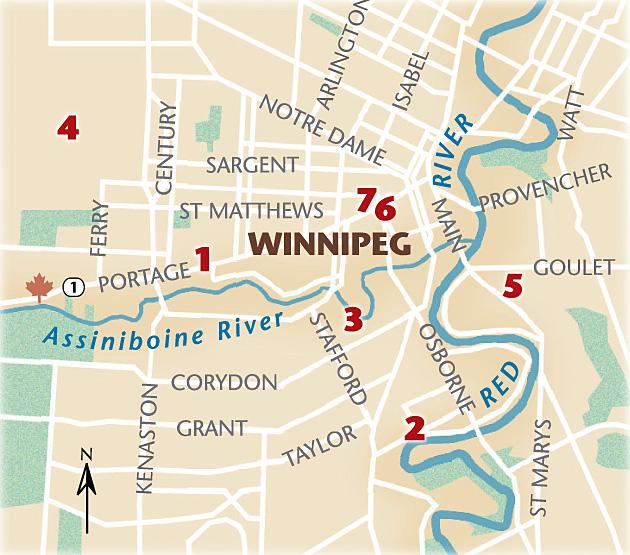 Winnipeg Elevation Map
