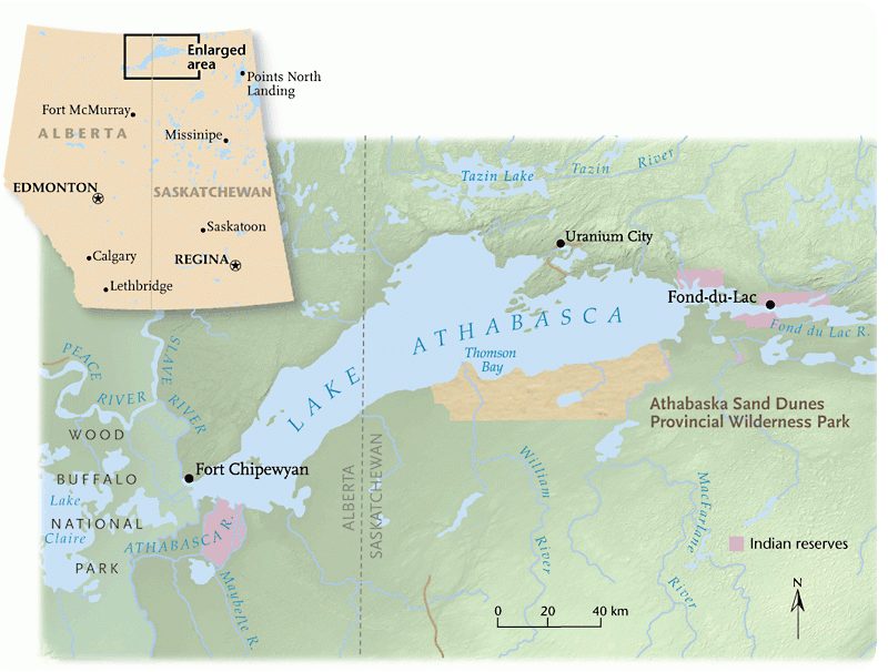 Lake Athabasca On A Map - Printable Online