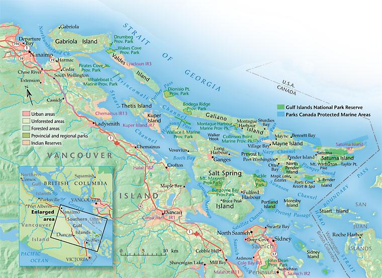Cartographer S Table Gulf Islands Canadian Geographic