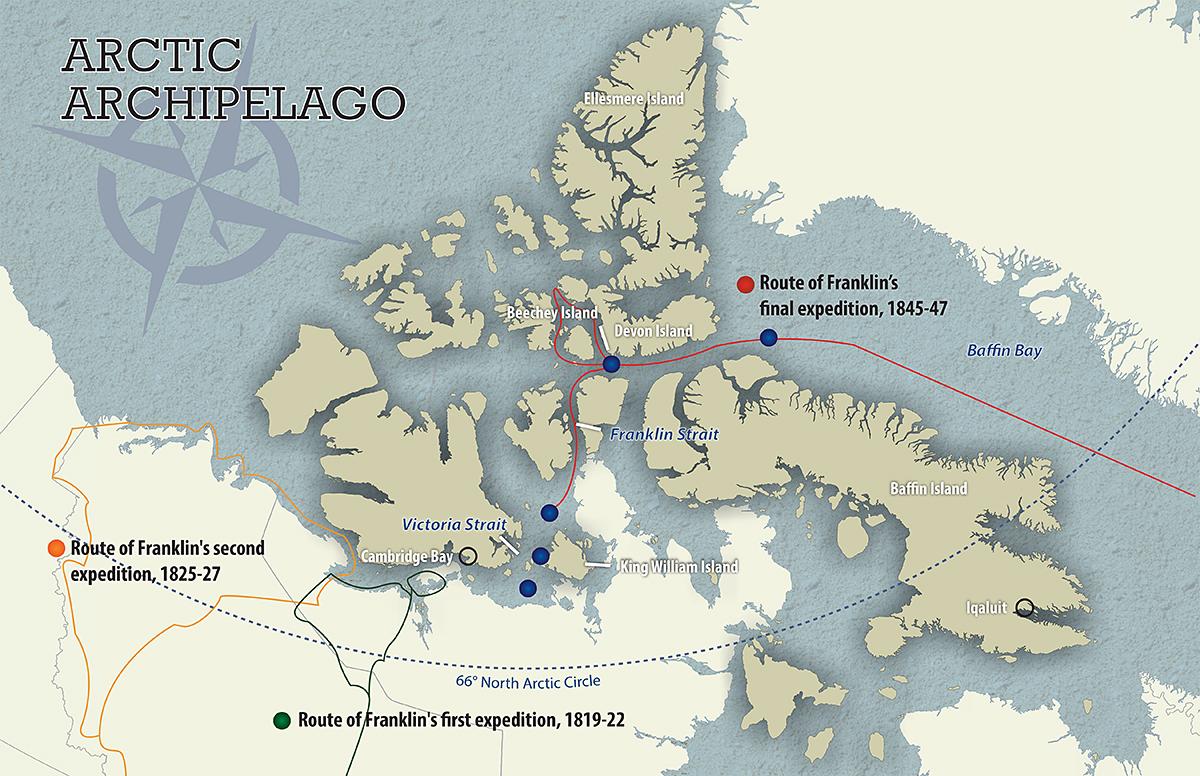 sir john franklin route arctic