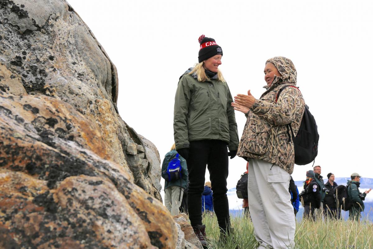 Catherine McKenna at Torngat Mountains National Park Catherine McKenna at Torngat Mountains National Park