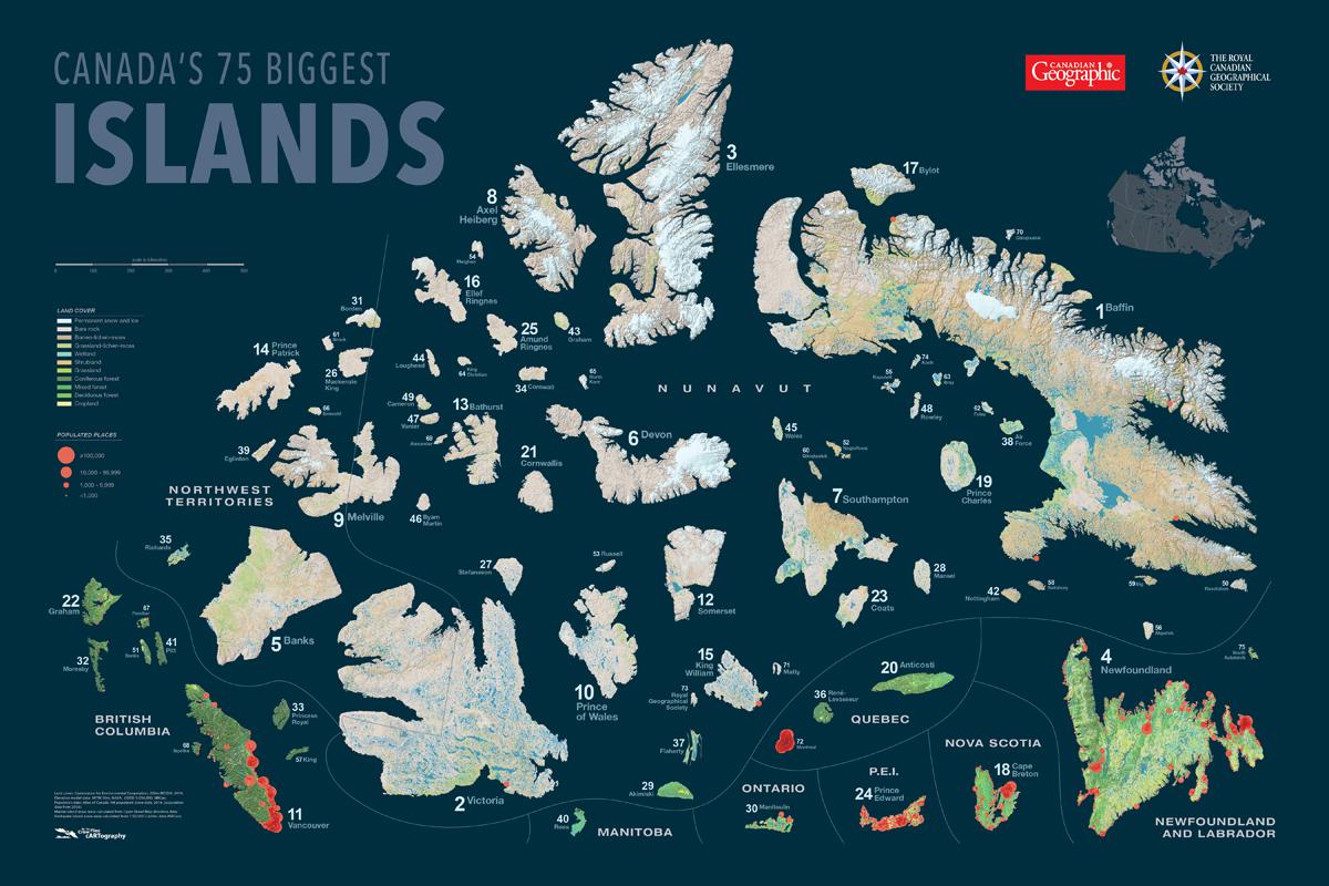 Mapping Canada's 75 biggest islands Canadian Geographic
